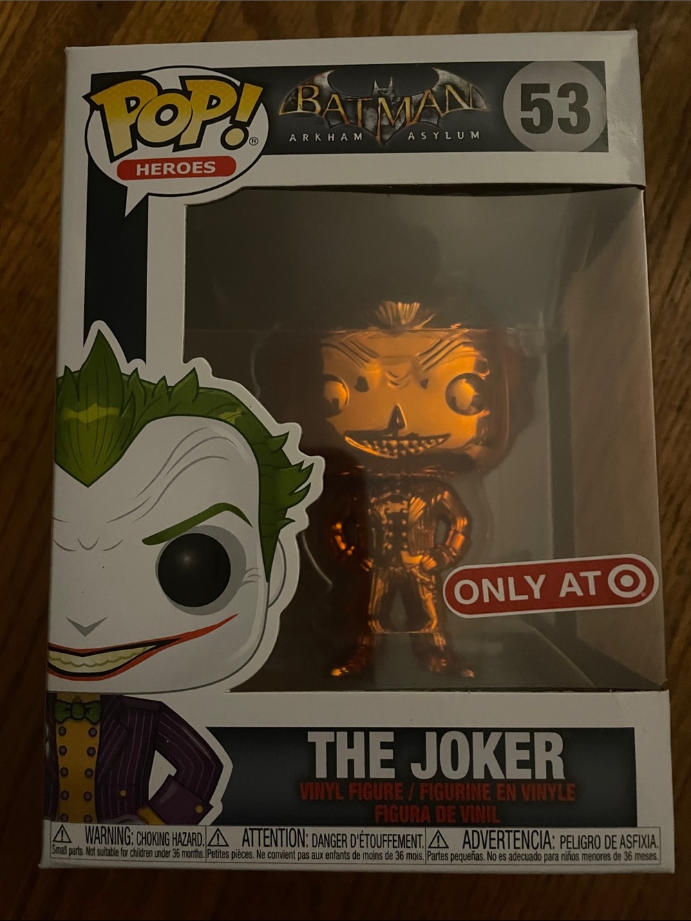 Funko Pop! The Joker Orange Chrome Vinyl Figure (Target Exclusive)